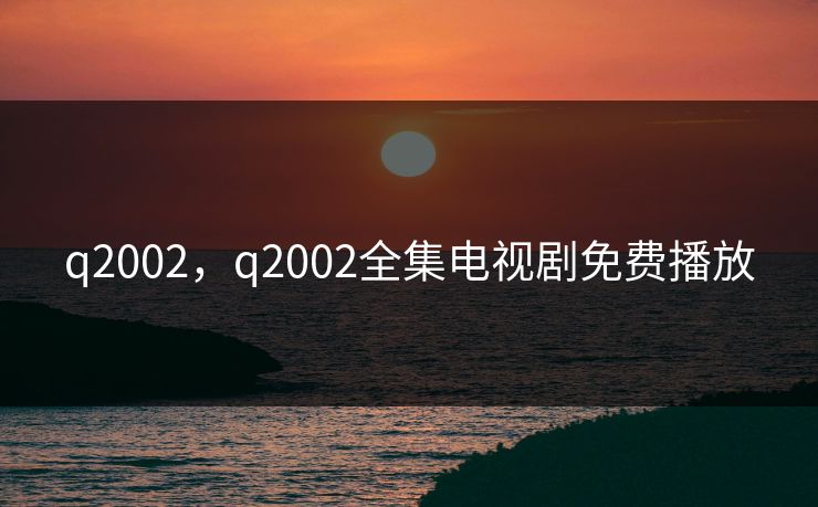 q2002，q2002全集电视剧免费播放